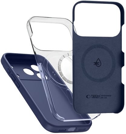 MagSafe Hülle für Apple iPhone 17 Pro, Tech-Protect, Silikon, Marineblau