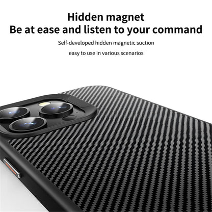 MagSafe-Hülle für Apple iPhone 15 Pro, OEM, Carbon, Schwarz