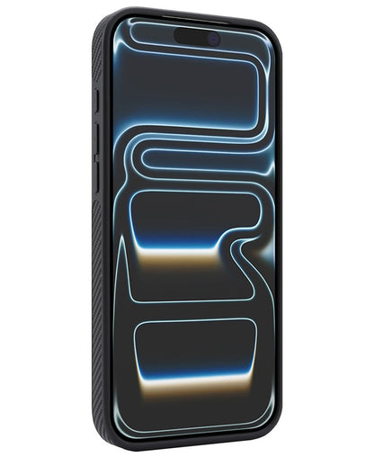 MagSafe-Hülle für Apple iPhone 17 Pro, OEM, Carbon-Metallring, Schwarz