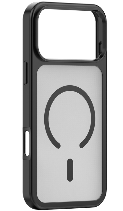 MagSafe-Hülle für Apple iPhone 18 Pro / 17 Pro, OEM, Mag Big Hole, Mattschwarz