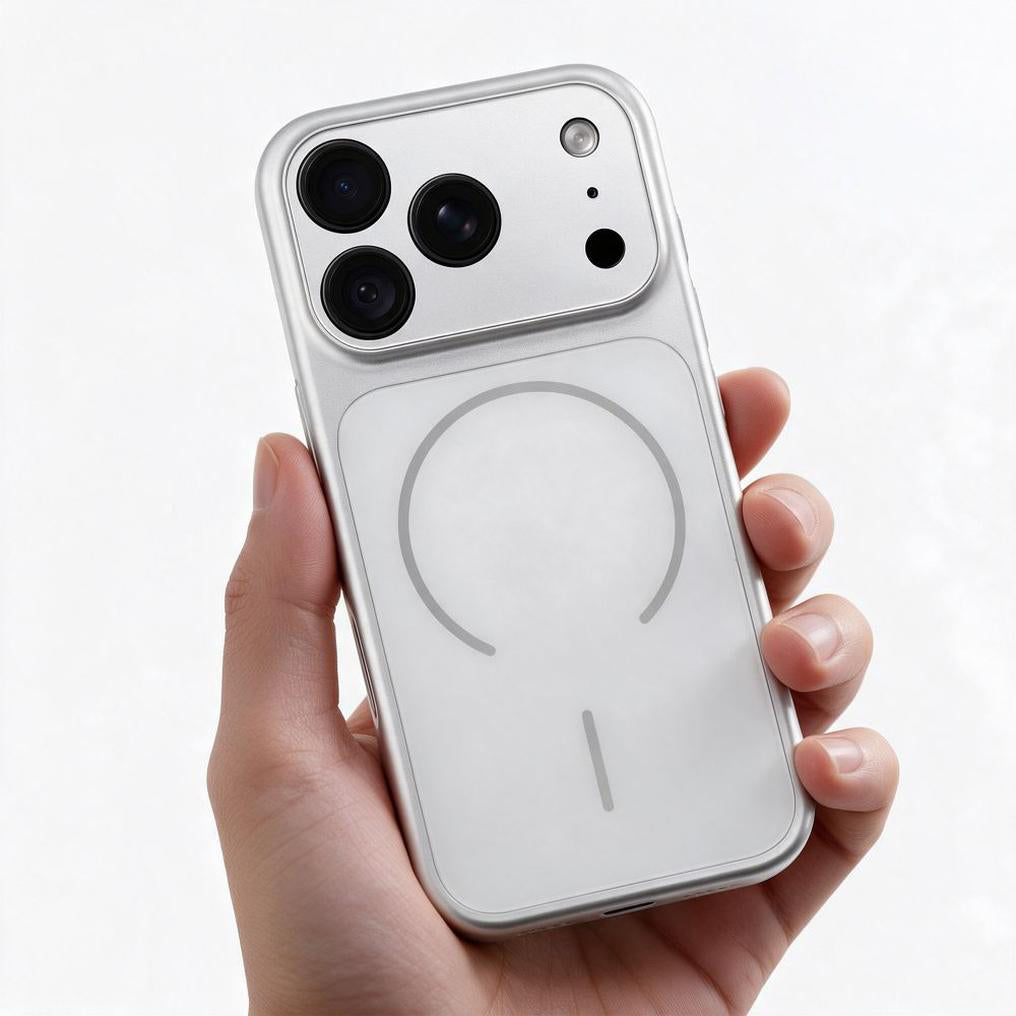 MagSafe Case for Apple iPhone 18 Pro / 17 Pro, OEM, Make 18, Silver