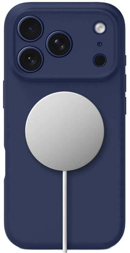MagSafe Hülle für Apple iPhone 17 Pro, Tech-Protect, Silikon, Marineblau