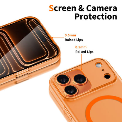 MagSafe Hülle für Apple iPhone 17 Pro, Tech-Protect, MagSlim, Matt Orange