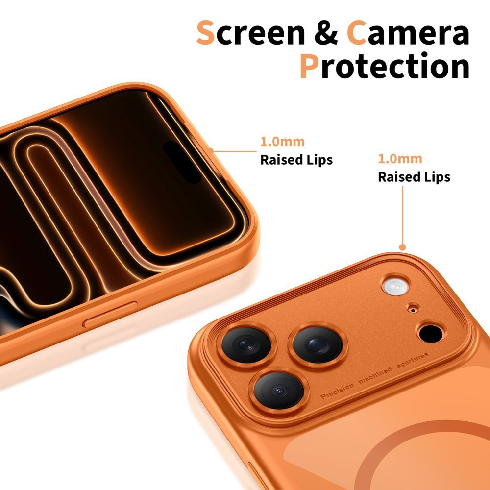 MagSafe Hülle für Apple iPhone 17 Pro, Tech-Protect, MagPeak, Orange