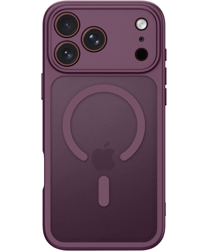 MagSafe-Hülle für Apple iPhone 18 Pro / 17 Pro, Tech-Protect, BasicMag, Mattes Weinrot