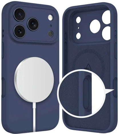 MagSafe Hülle für Apple iPhone 17 Pro, Tech-Protect, Silikon, Marineblau