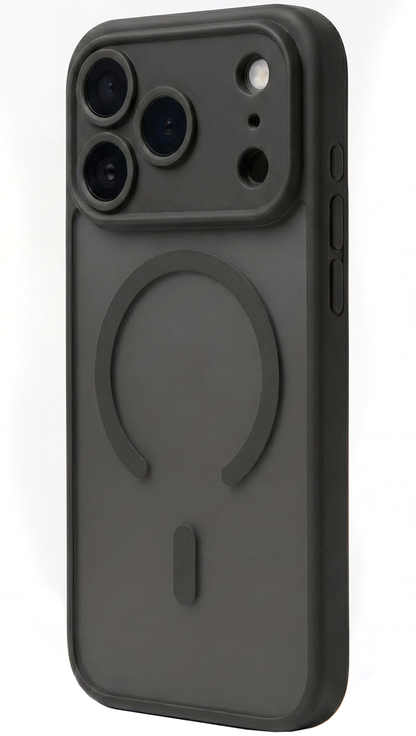 MagSafe-Hülle für Apple iPhone 18 Pro / 17 Pro, OEM, Mag Big Hole, Mattschwarz