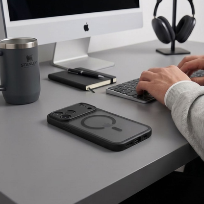 MagSafe-Hülle für Apple iPhone 18 Pro Max / 17 Pro Max, Tech-Protect, BasicMag, Matt Schwarz