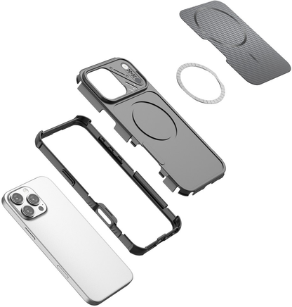 MagSafe-Hülle für Apple iPhone 16 Pro Max, OEM, Carbon- und Eckenschutz, Lila