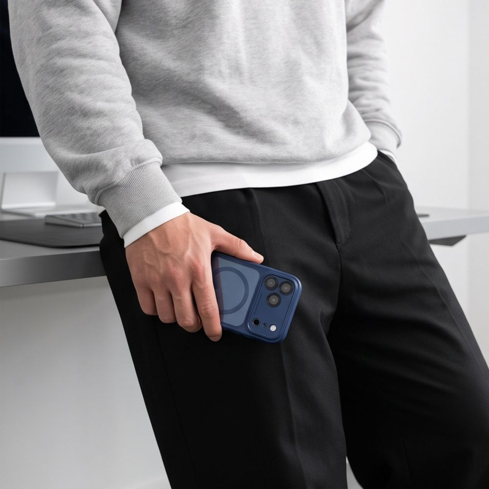 MagSafe-Hülle für Apple iPhone 18 Pro Max / 17 Pro Max, Tech-Protect, MagPeak CC, Marineblau