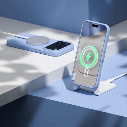 MagSafe-Hülle für Apple iPhone 18 Pro / 17 Pro, Etteri, Silicone Mag, Blau