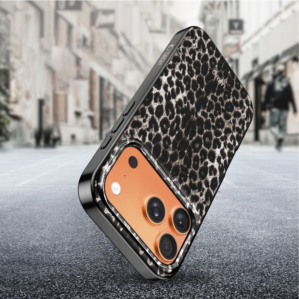 MagSafe Case for Apple iPhone 17 Pro Max, Tech-Protect, Lamano Leopard, Black