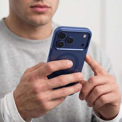 MagSafe-Hülle für Apple iPhone 18 Pro / 17 Pro, Tech-Protect, MagZero, Mattes Marineblau