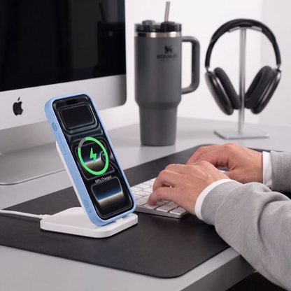MagSafe-Hülle für Apple iPhone 18 Pro / 17 Pro, Tech-Protect, BasicMag, Mattblau