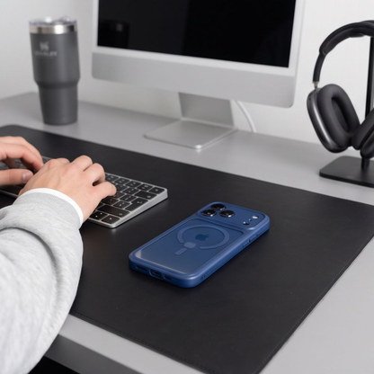MagSafe-Hülle für Apple iPhone 18 Pro Max / 17 Pro Max, Tech-Protect, MagPeak CC, Marineblau