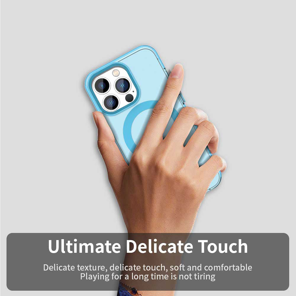 MagSafe-Hülle für Apple iPhone 12 Pro Max, Techsuit, CandyCase, Blau