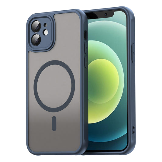 MagSafe-Hülle für Apple iPhone 12, Techsuit, HaloFrost II, Marineblau