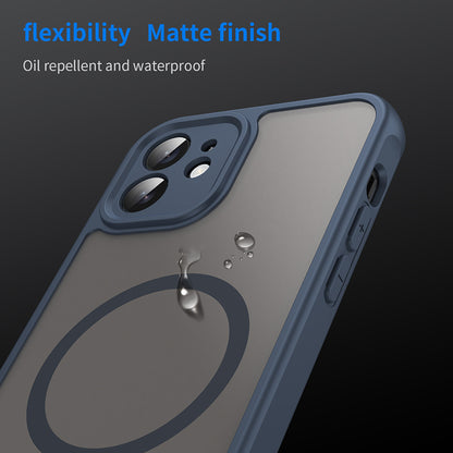MagSafe-Hülle für Apple iPhone 12, Techsuit, HaloFrost II, Marineblau
