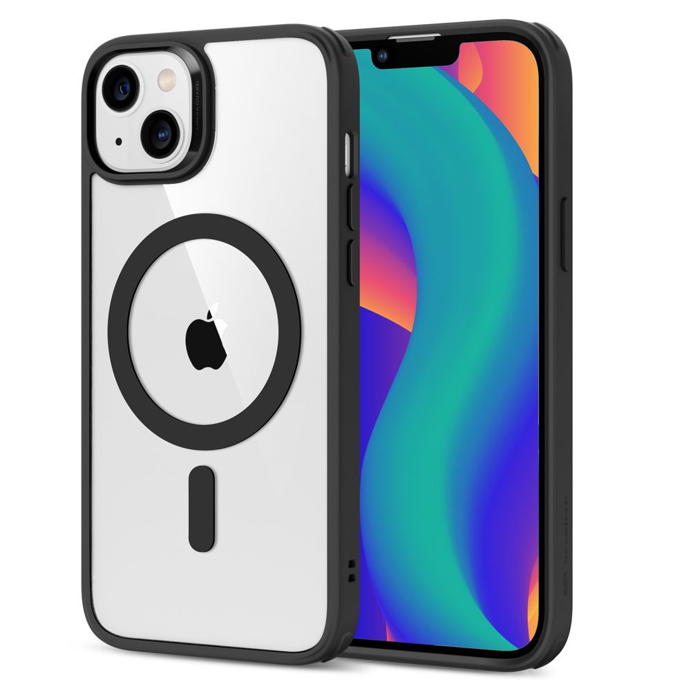 MagSafe Hülle für Apple iPhone 14 / 13, ESR, Classic Hybrid, Schwarz Transparent