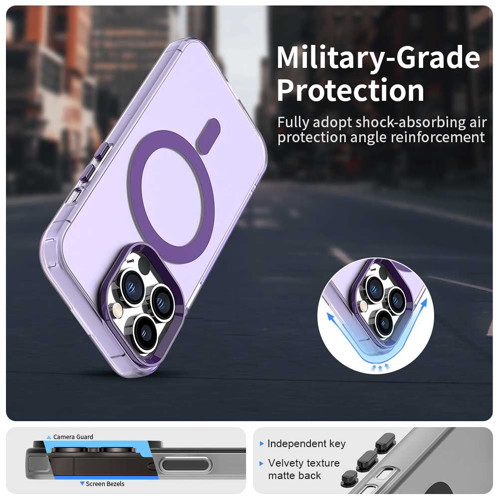 MagSafe Case for Apple iPhone 13 Pro, Techsuit, CandyCase, Purple