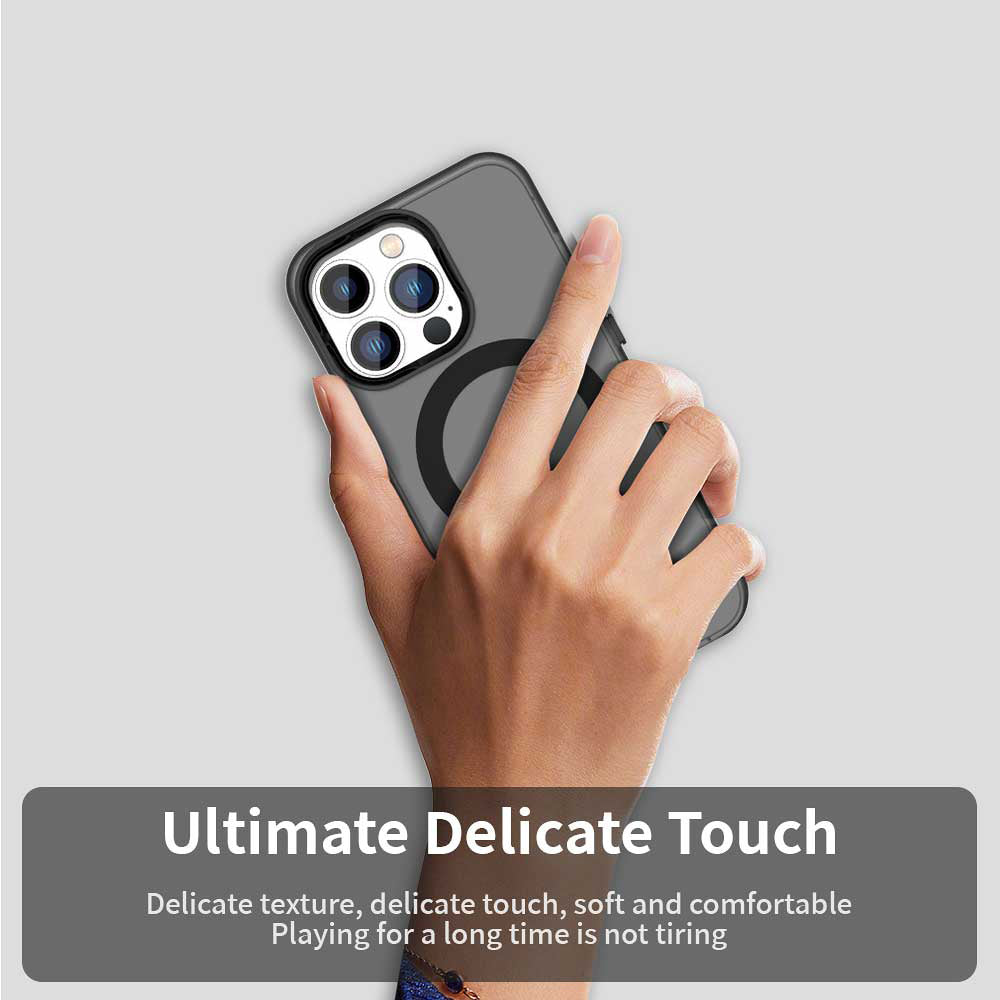 MagSafe-Hülle für Apple iPhone 13 Pro, Techsuit, CandyCase, Schwarz