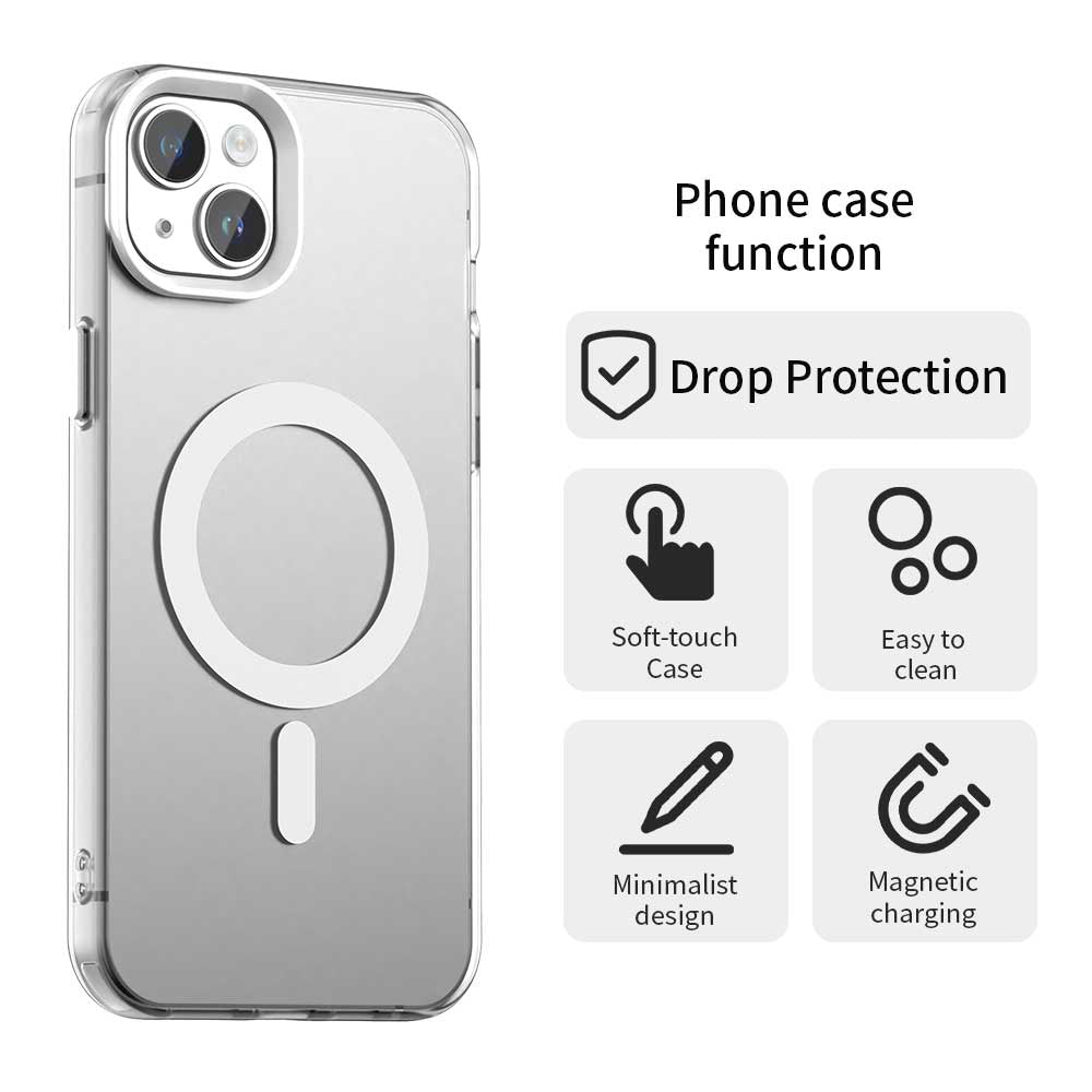 MagSafe-Hülle für Apple iPhone 13, Techsuit, CandyCase, Weiß