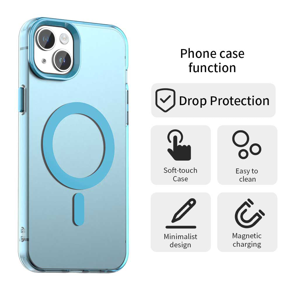 MagSafe-Hülle für Apple iPhone 13, Techsuit, CandyCase, Blau