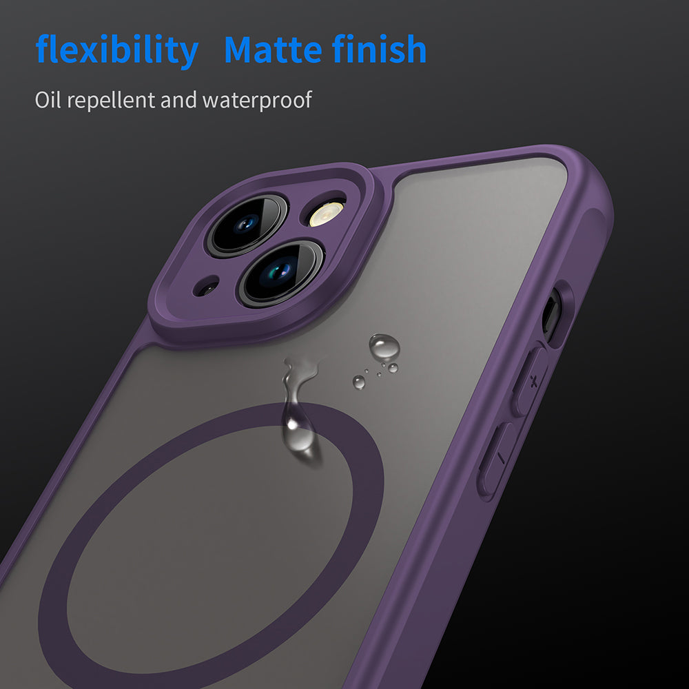MagSafe-Hülle für Apple iPhone 13, Techsuit, HaloFrost II, Lila
