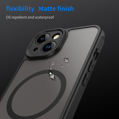 MagSafe-Hülle für Apple iPhone 13, Techsuit, HaloFrost II, Schwarz