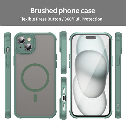 MagSafe Case for Apple iPhone 14 Plus, Techsuit, HaloFrost II, Green