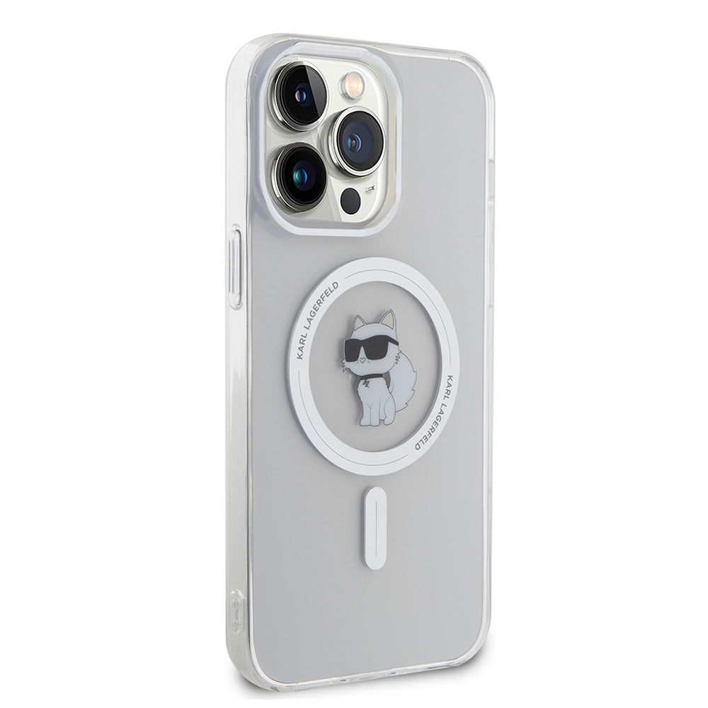 MagSafe Hülle für Apple iPhone 14 Pro Max, Karl Lagerfeld, IML Choupette, Transparent