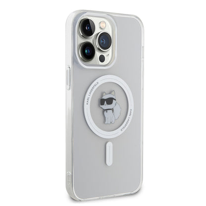 MagSafe Hülle für Apple iPhone 14 Pro Max, Karl Lagerfeld, IML Choupette, Transparent