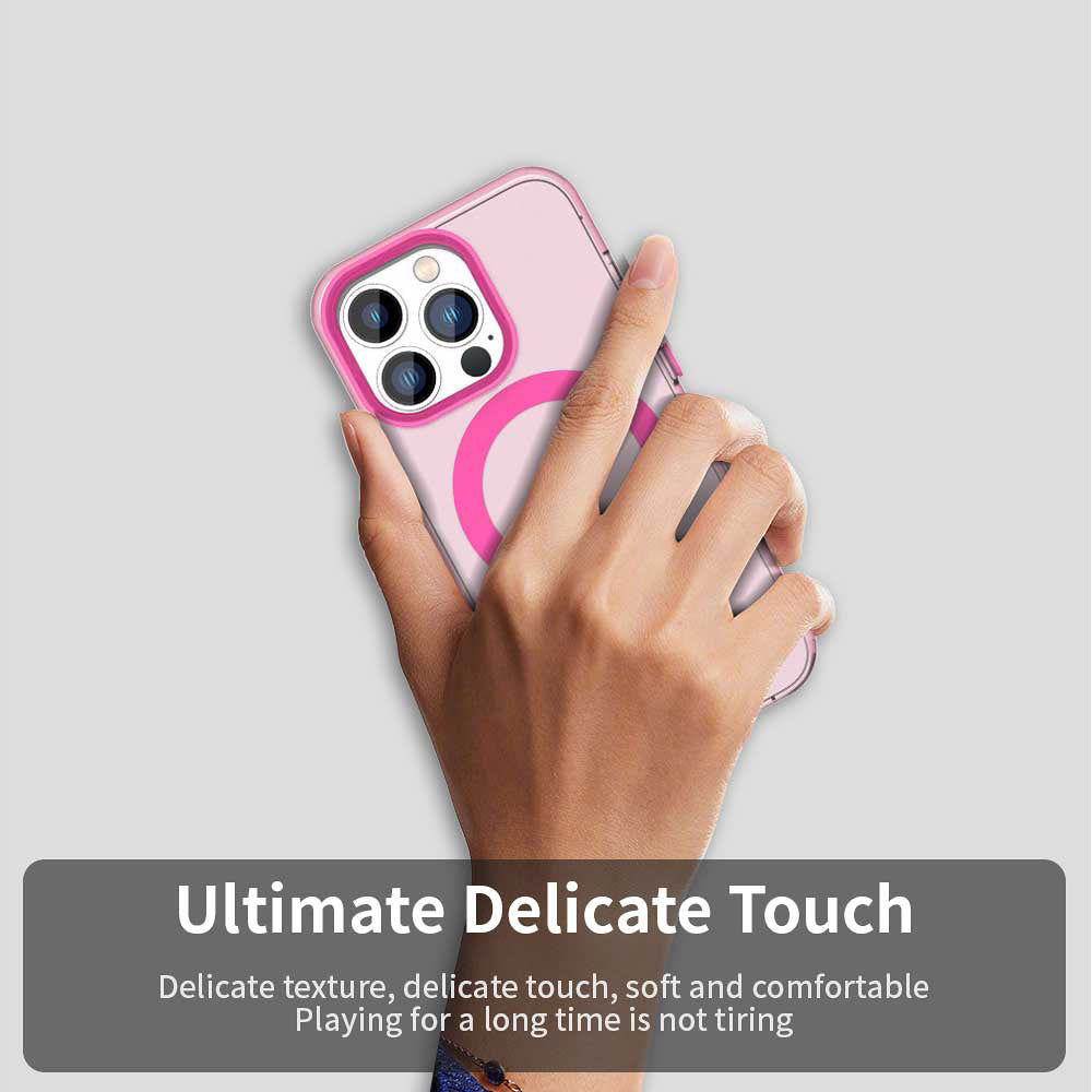 MagSafe-Hülle für Apple iPhone 14 Pro Max, Techsuit, CandyCase, Rosa