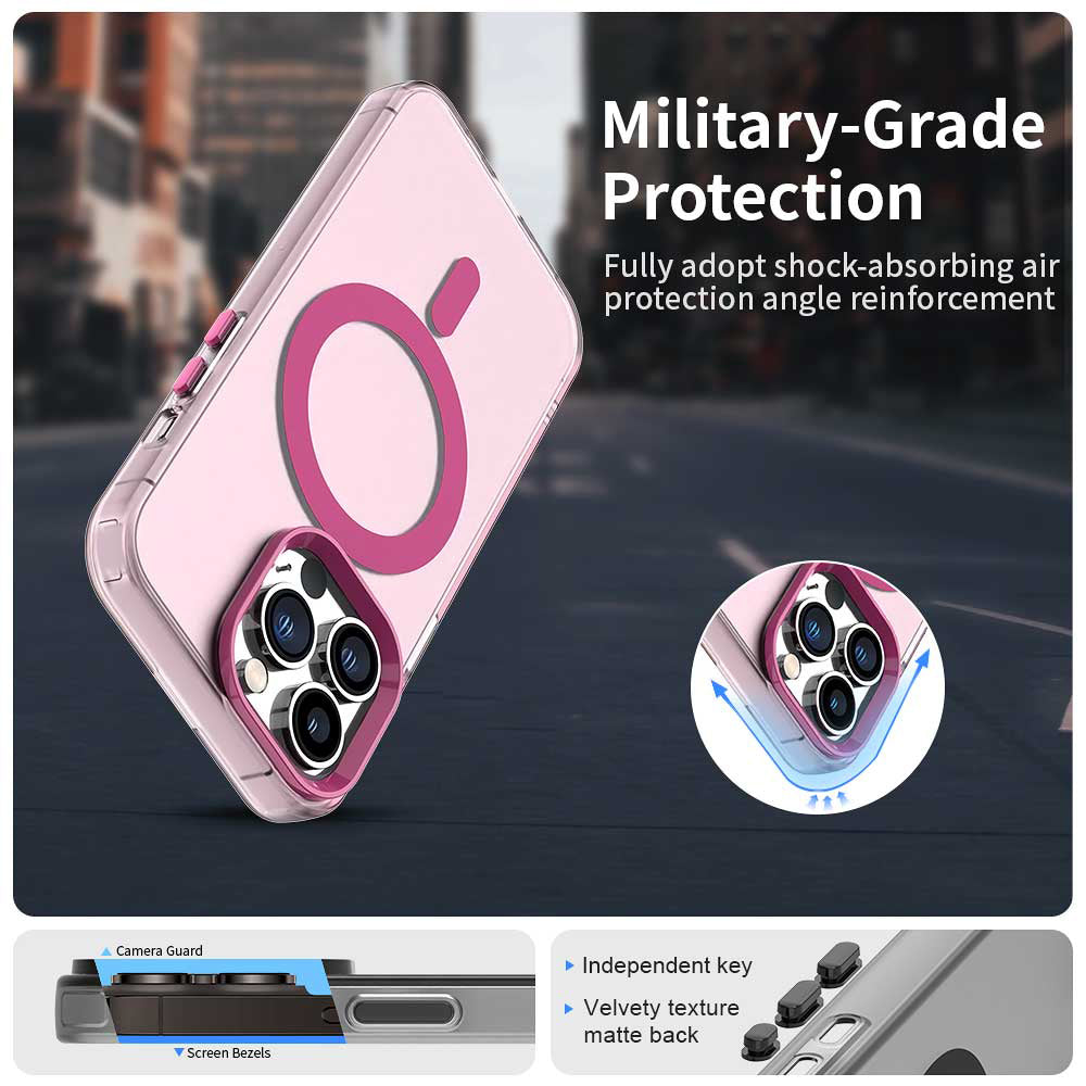MagSafe-Hülle für Apple iPhone 14 Pro Max, Techsuit, CandyCase, Rosa