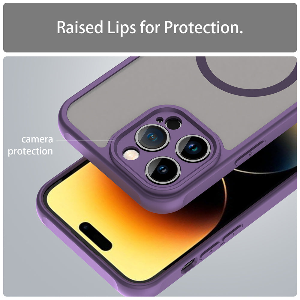 MagSafe Case for Apple iPhone 14 Pro Max, Techsuit, HaloFrost II, Purple