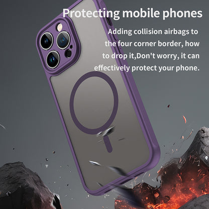 MagSafe Case for Apple iPhone 14 Pro Max, Techsuit, HaloFrost II, Purple