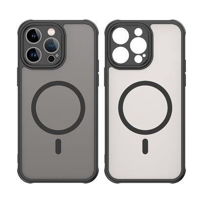 MagSafe-Hülle für Apple iPhone 14 Pro Max, Techsuit, HaloFrost II, Schwarz
