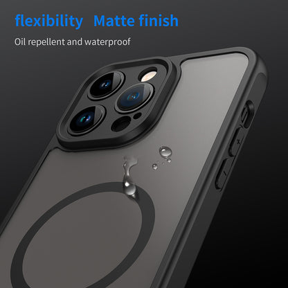 MagSafe-Hülle für Apple iPhone 14 Pro Max, Techsuit, HaloFrost II, Schwarz