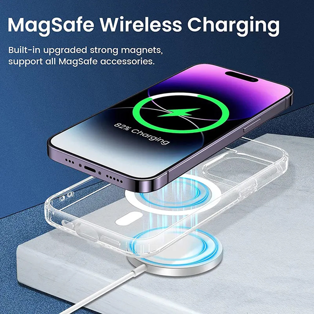 MagSafe Hülle für Apple iPhone 14 Pro Max, Techsuit, Pro, Rosa