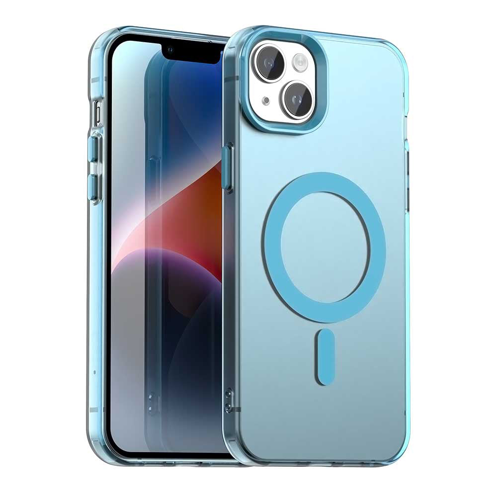 MagSafe-Hülle für Apple iPhone 14, Techsuit, CandyCase, Blau