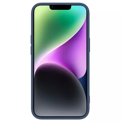 MagSafe-Hülle für Apple iPhone 15 Plus, Nillkin, CamShield Silky, Blau