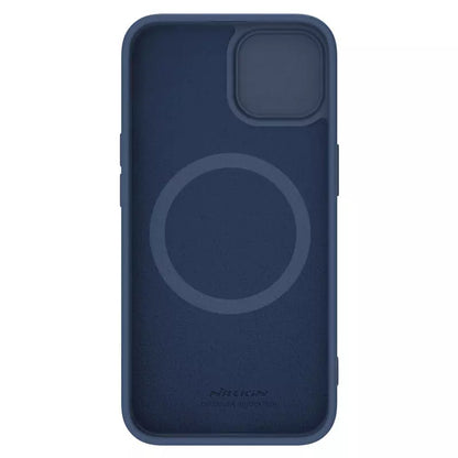 MagSafe-Hülle für Apple iPhone 15 Plus, Nillkin, CamShield Silky, Blau