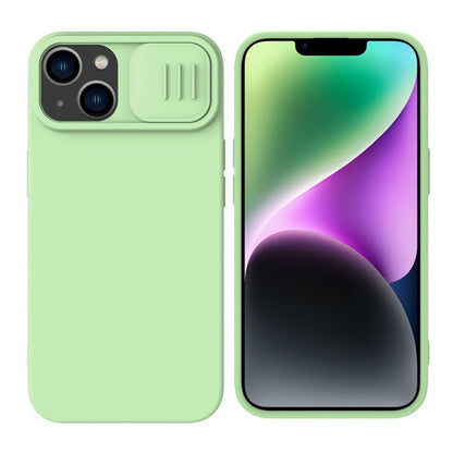 MagSafe Case for Apple iPhone 15 Plus, Nillkin, CamShield Silky, Light Green