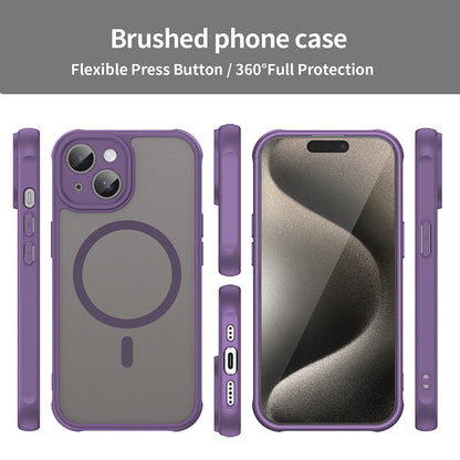 MagSafe Case for Apple iPhone 15 Plus, Techsuit, HaloFrost II, Purple