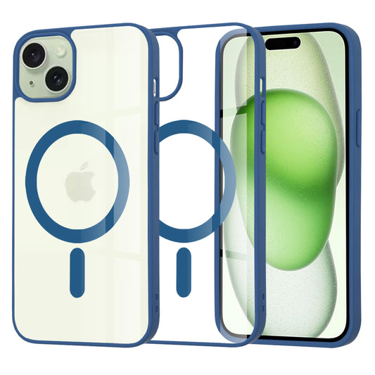 MagSafe-Hülle für Apple iPhone 15 Plus, Techsuit, Pro, Blau