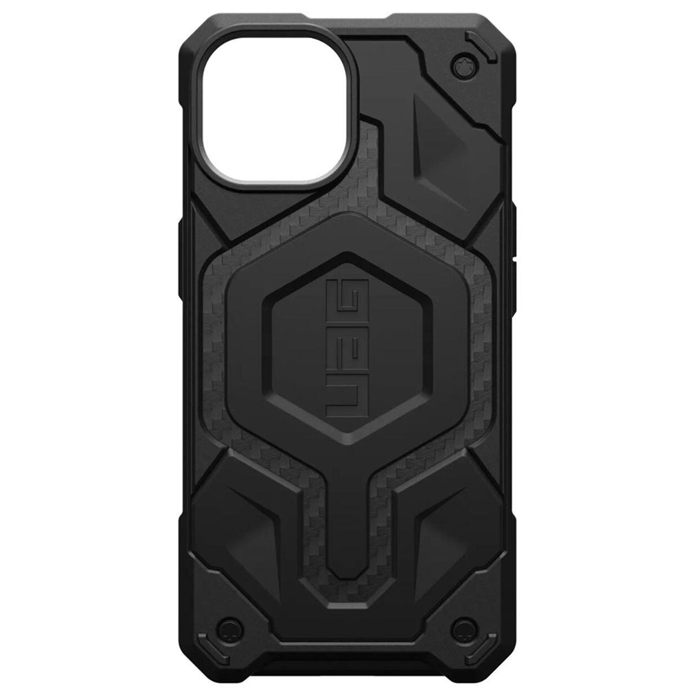 MagSafe-Hülle für Apple iPhone 15 Plus, Urban Armor Gear, Monarch Pro Carbon, Schwarz