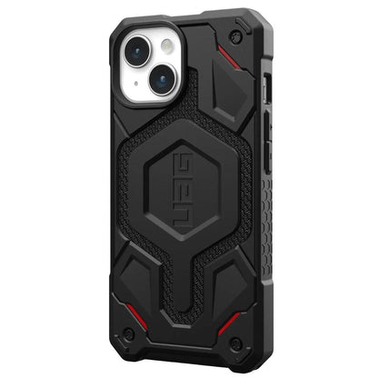 MagSafe-Hülle für Apple iPhone 15 Plus, Urban Armor Gear, Monarch Pro Kevlar, Schwarz