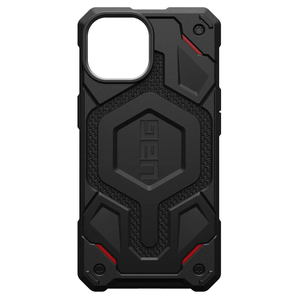 MagSafe-Hülle für Apple iPhone 15 Plus, Urban Armor Gear, Monarch Pro Kevlar, Schwarz
