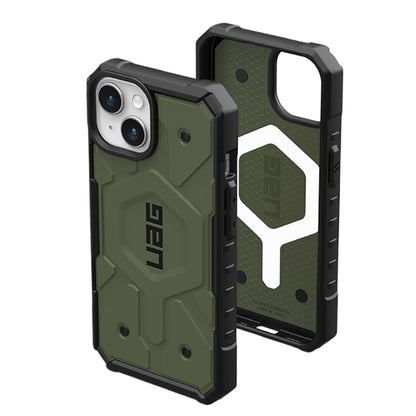 MagSafe-Hülle für Apple iPhone 15 Plus, Urban Armor Gear, Pathfinder, Grün