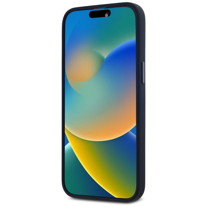 MagSafe Hülle für Apple iPhone 15 Pro, Karl Lagerfeld, Silicone Shadow Metal Initial, Schwarz